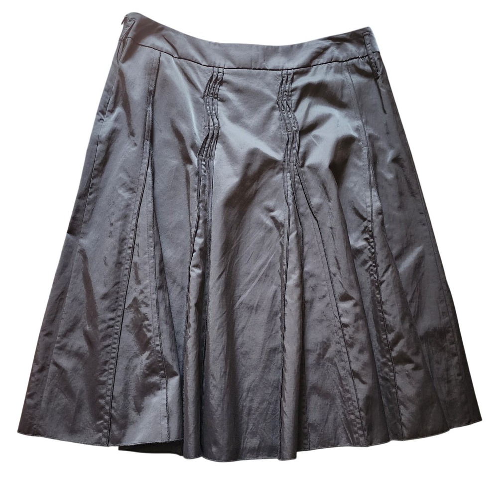 Tribal Womens Gorpcore Black Paneled Flared Sophisticated Academia Skirt‎ 10